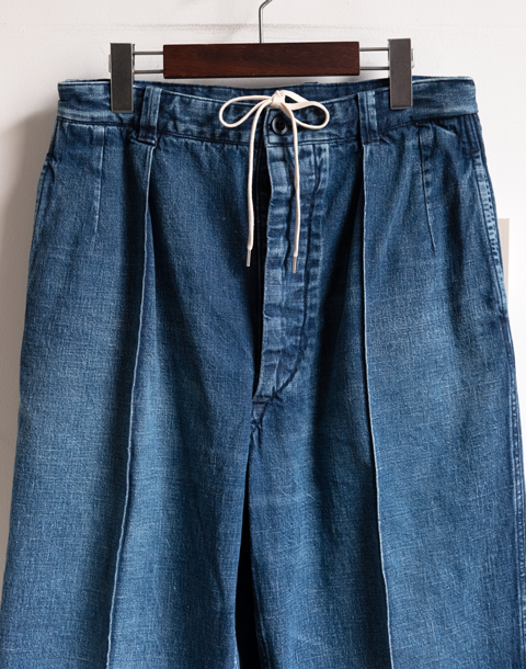 ULTERIOR Napped Old Denim 52 Trousers Vintage Washed