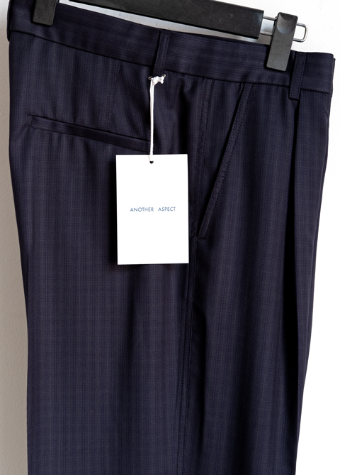 ANOTHER ASPECT Pants 1.0 Navy Pin Stripe