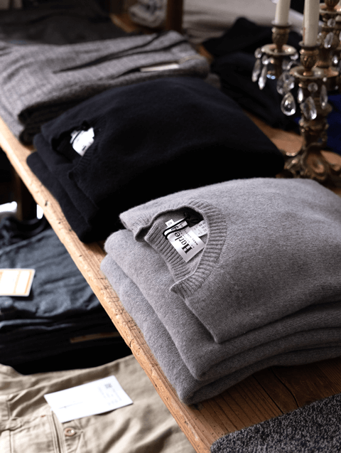 Harley OF SCOTTLAND Wool Cashmere Crew Neck