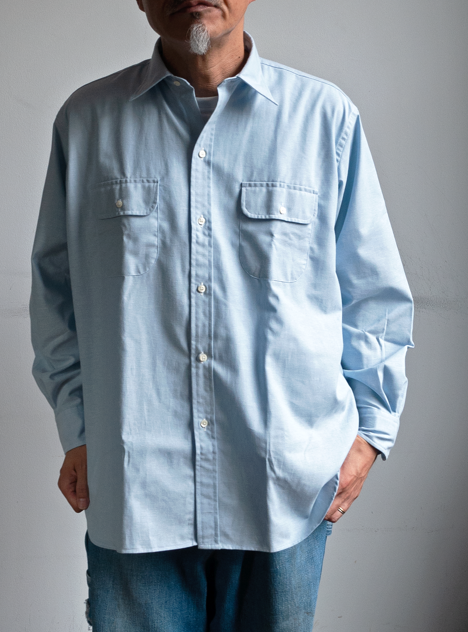 INDIVIDUALIZED SHIRTS DAN RIVER Oxford 2poc Work Shirt