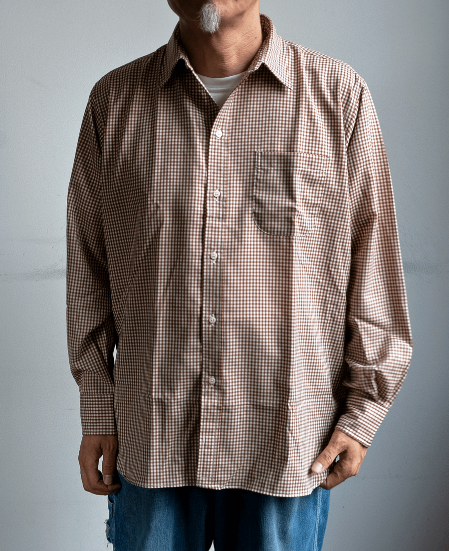 INDIVIDUALIZED SHIRTS Washable Wool Gingham Check