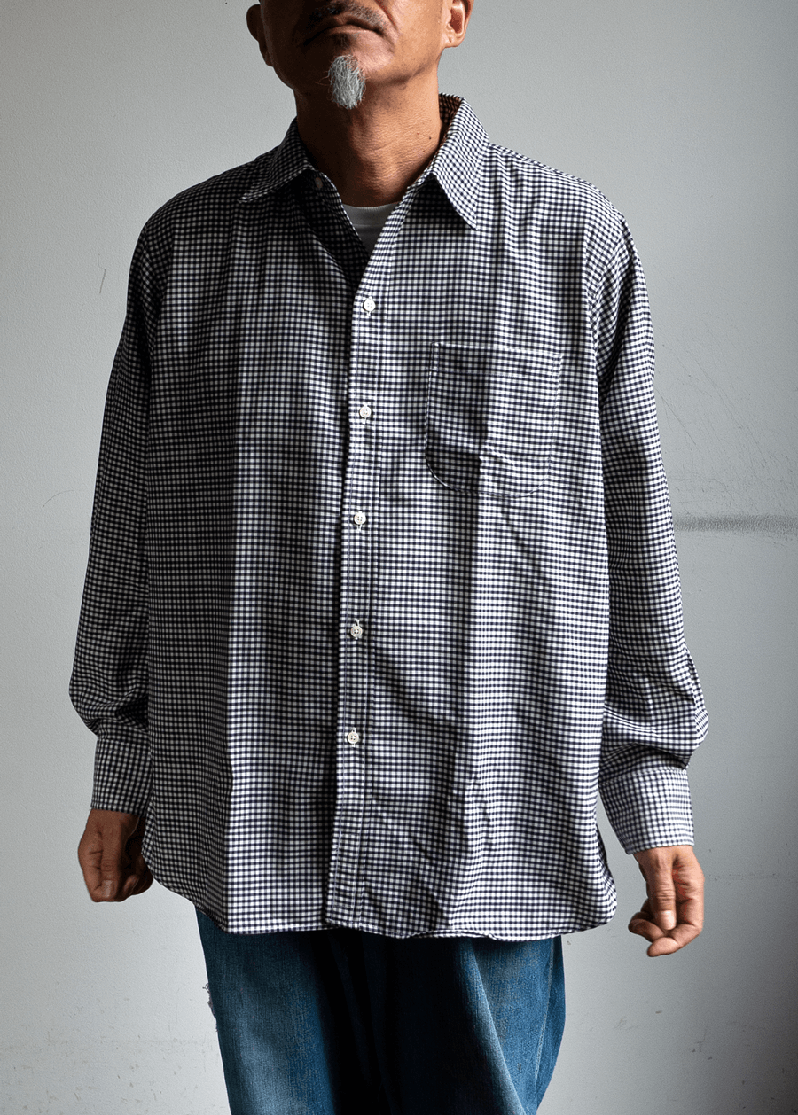 INDIVIDUALIZED SHIRTS Washable Wool Gingham Check