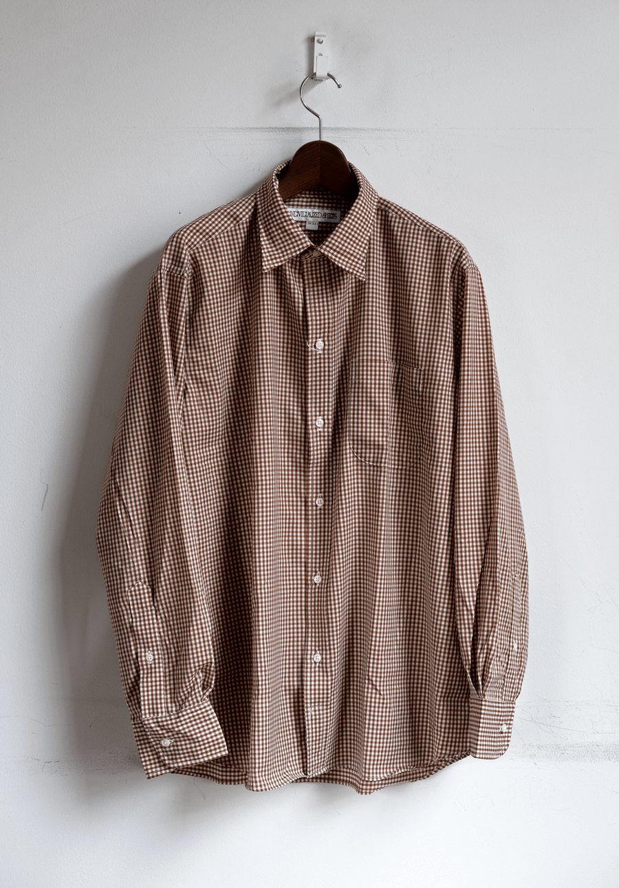 INDIVIDUALIZED SHIRTS Washable Wool Gingham Check