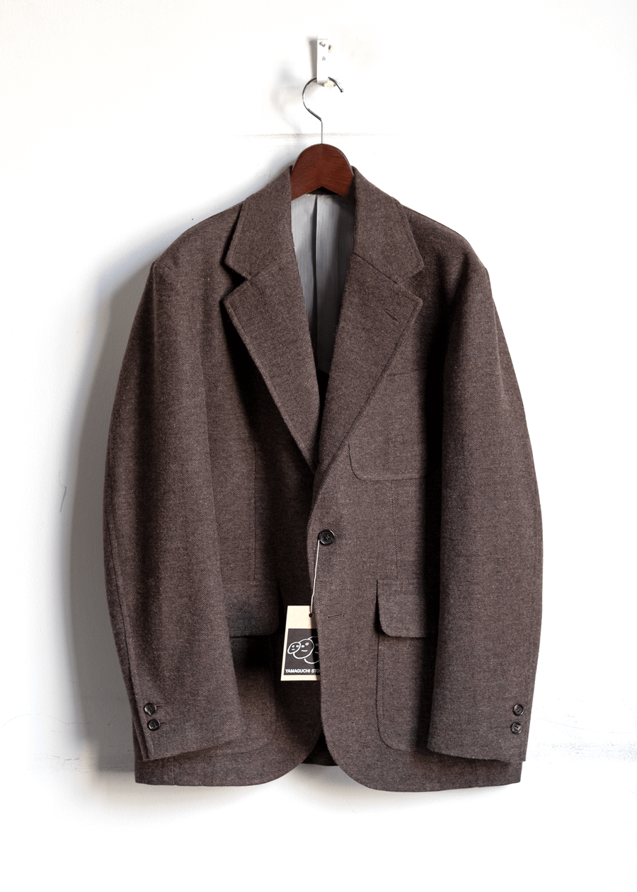 YAMAGUCHI STORE Cotton Wool Herringbone Jacket