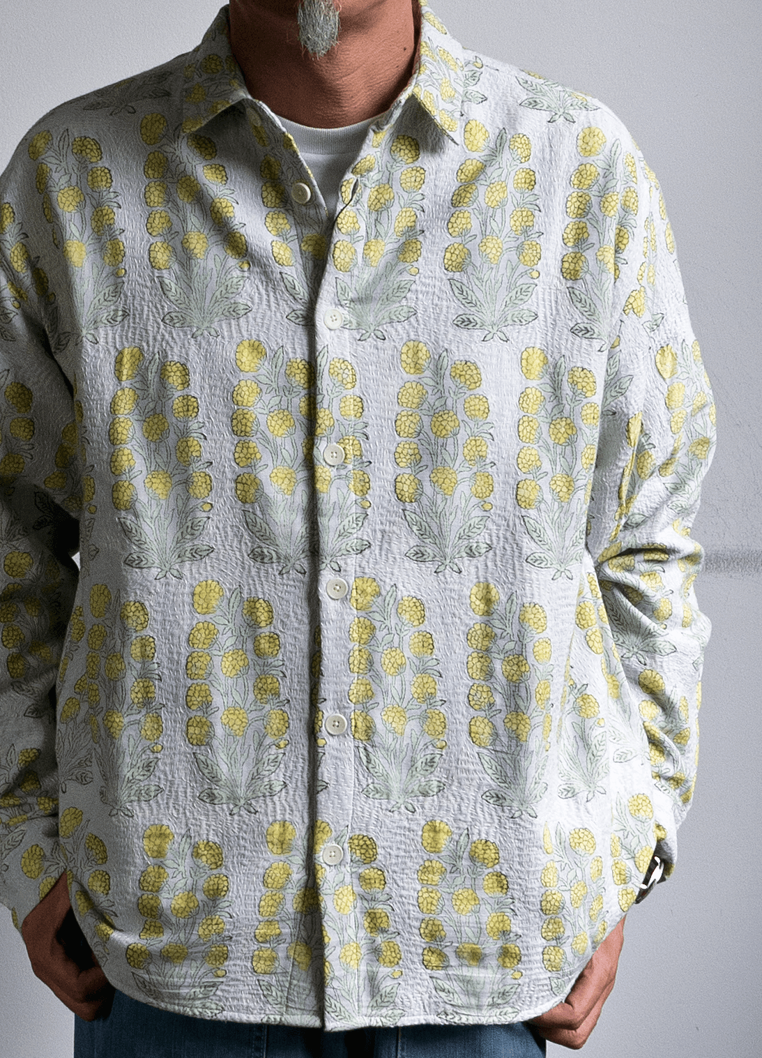 mii HAND EMBROIDERED COTTON KANTHA SHIRT