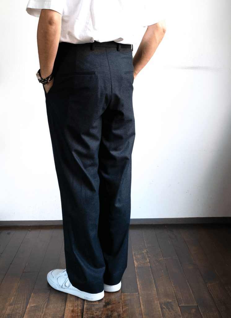 ATON Merino Collage Flannel / Easy Wide Pants | 山口ストアー