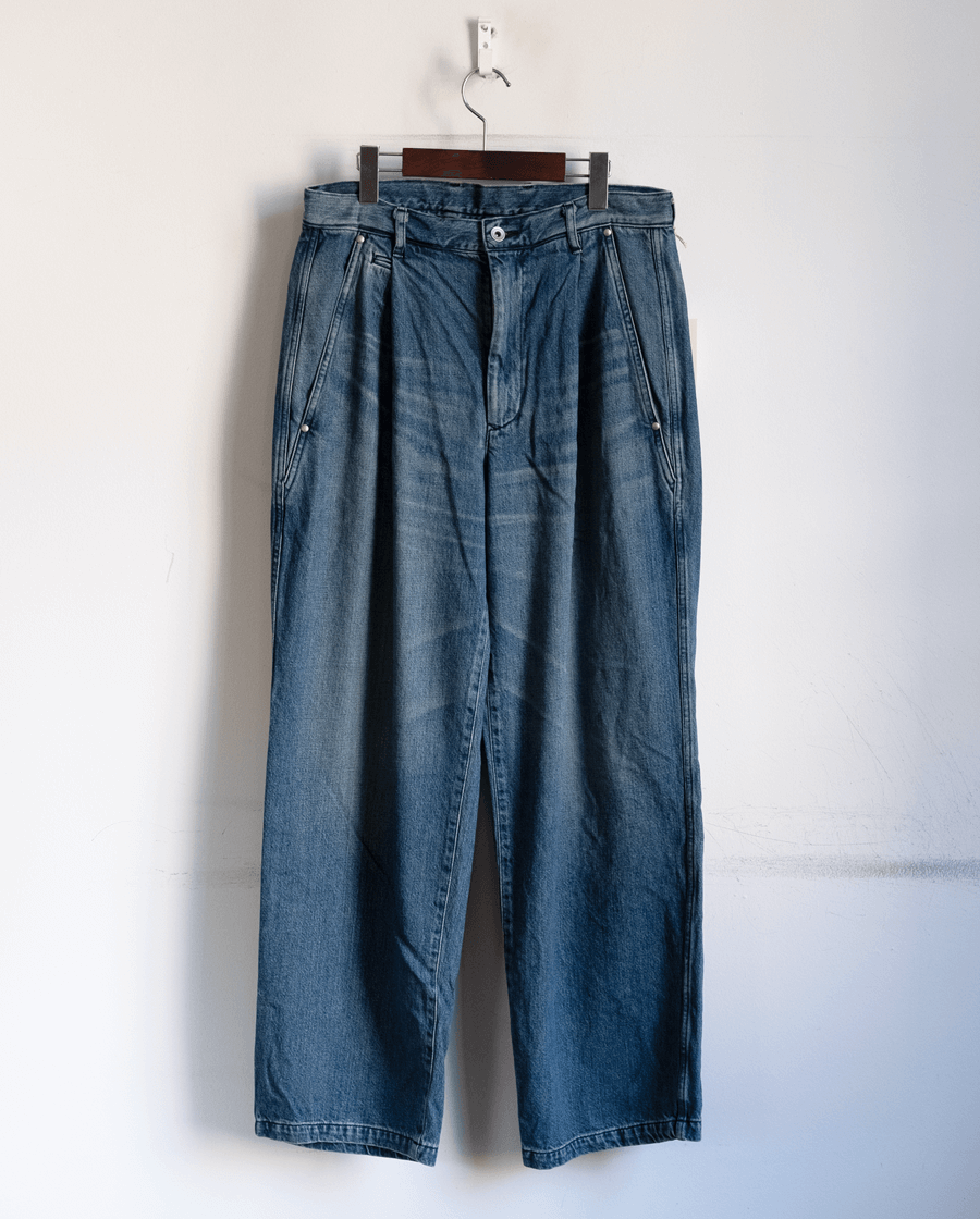 ULTERIOR Old Denim Wide Pants