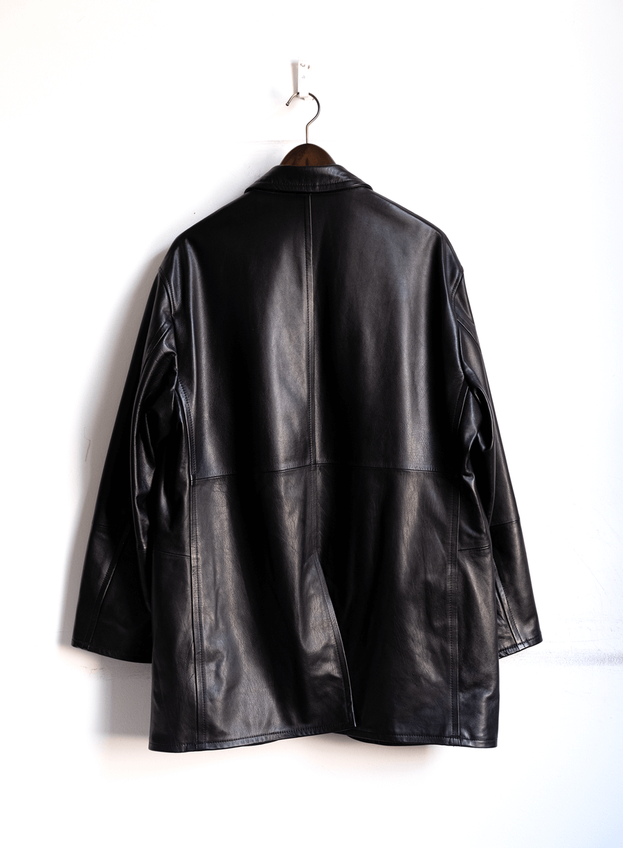 新品 CCU 23AW JOSEPH JACKET カウレザー ジャケットカラーブラック