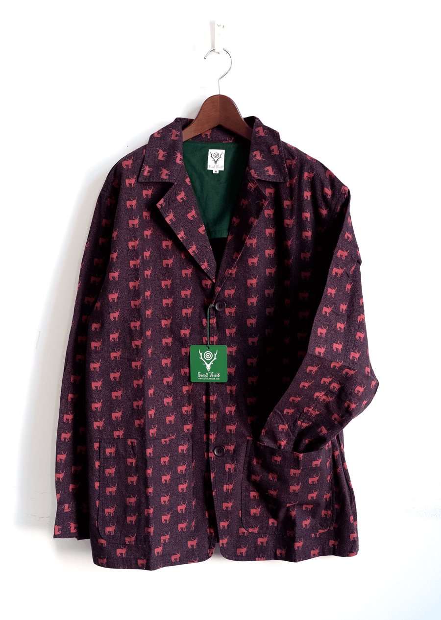 South2 West8 Deer Printed Pen Jacket