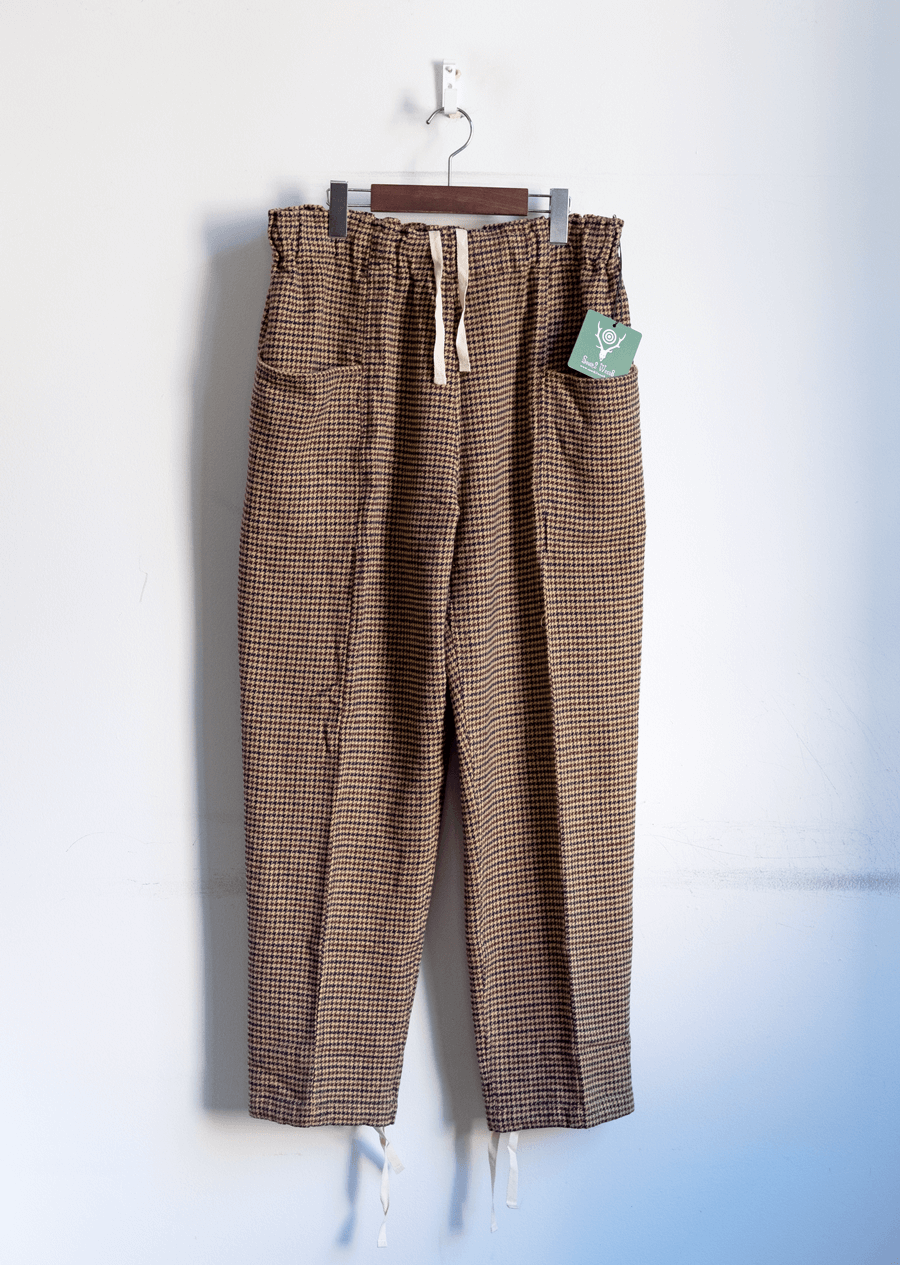 South2 West8 Houndstooth Cotton Flannel Army String Pant