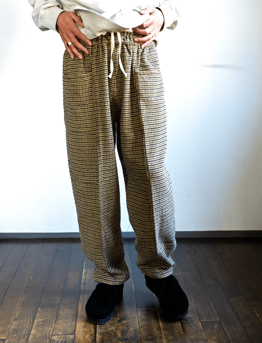 South2 West8 Houndstooth Cotton Flannel Army String Pant