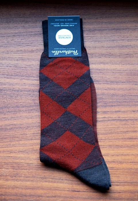 Pantherella Merino Wool Argyle Socks “ABDALE”