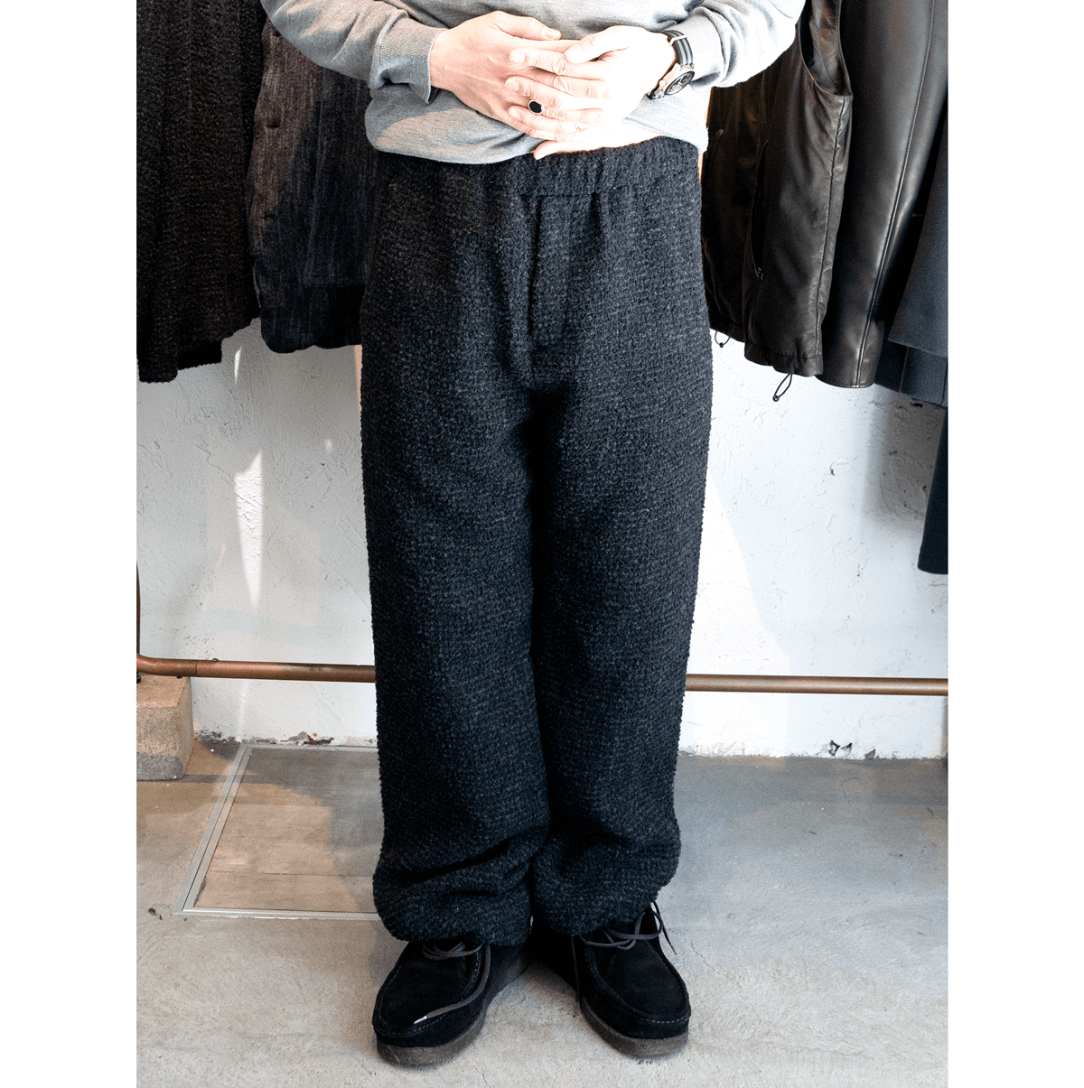 mando Bouclé String Pants