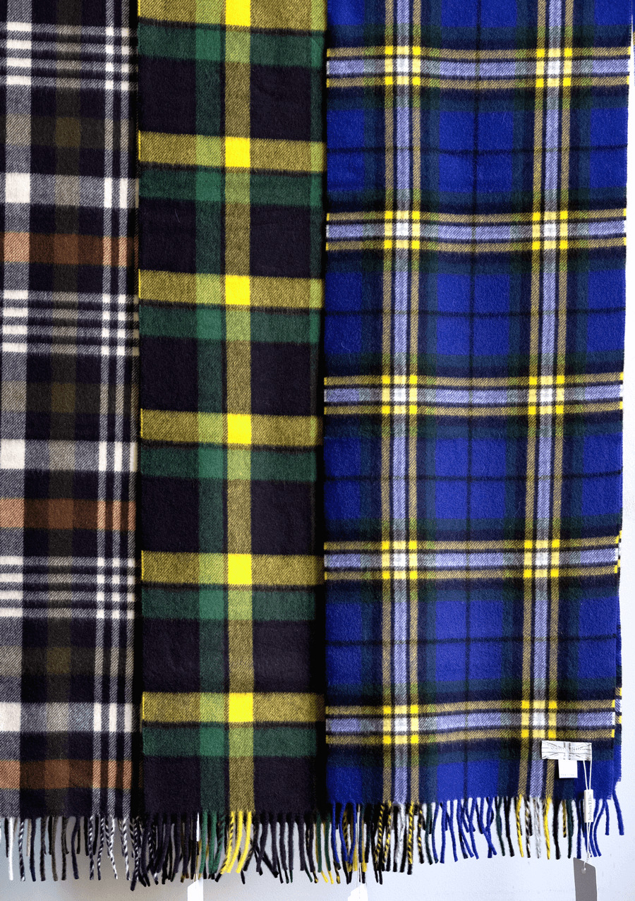 Joshua Ellis Cashmere CP Tartan 30×180cm