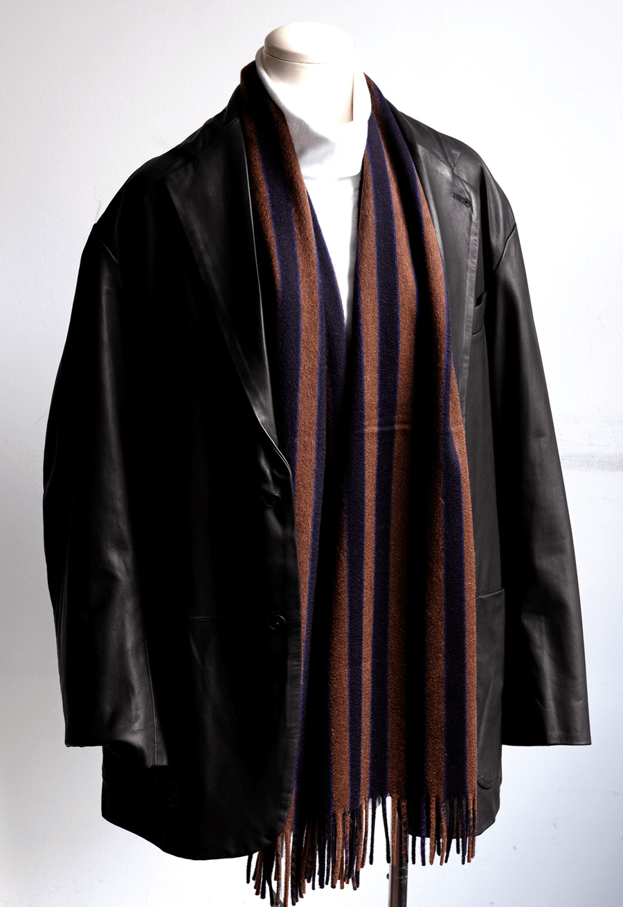 Joshua Ellis Cashmere WCR Stripes 30×180cm