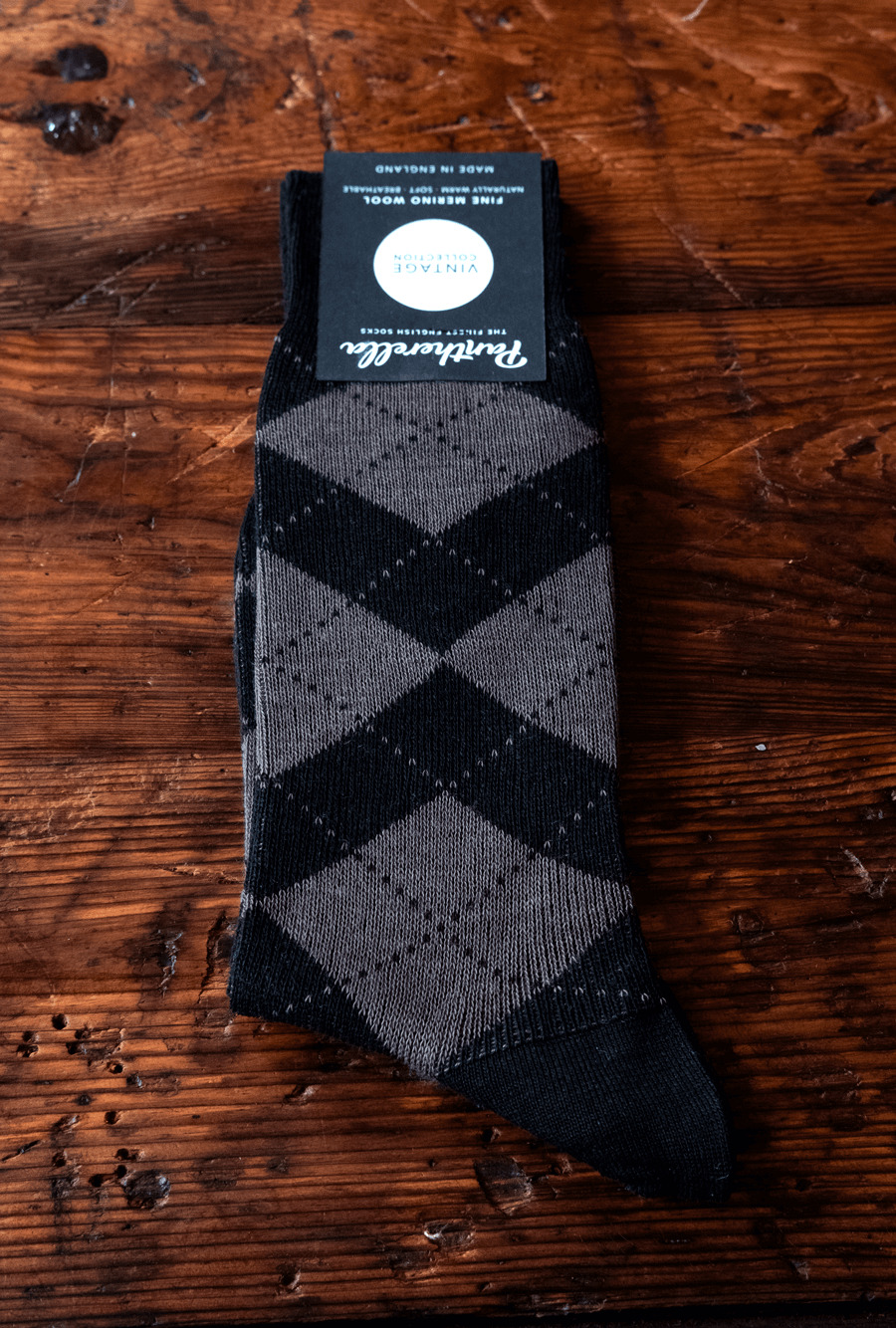 Pantherella Merino Wool Argyle Socks “ABDALE”