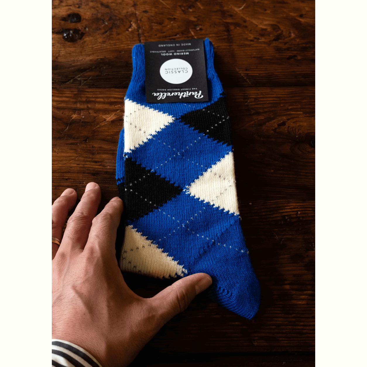Pantherella Merino Wool Argyle Socks “RACTON”