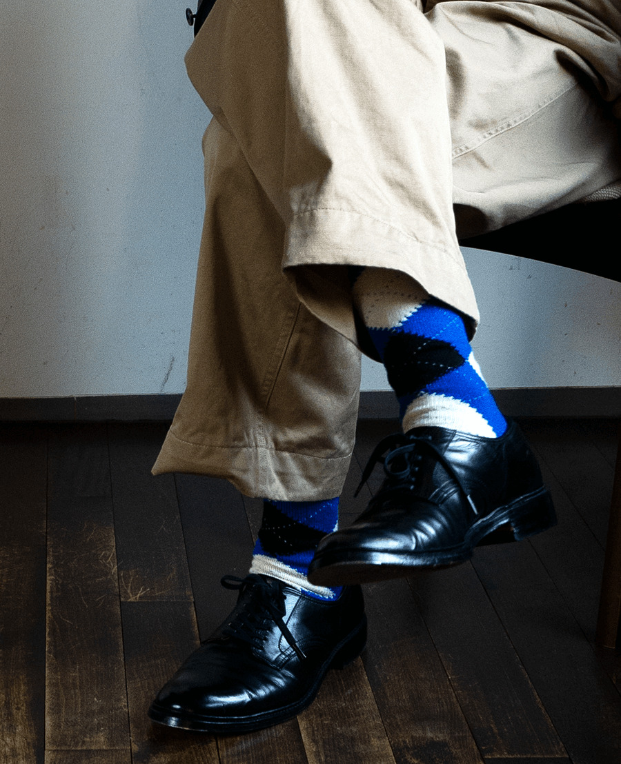 Pantherella Merino Wool Argyle Socks “RACTON”