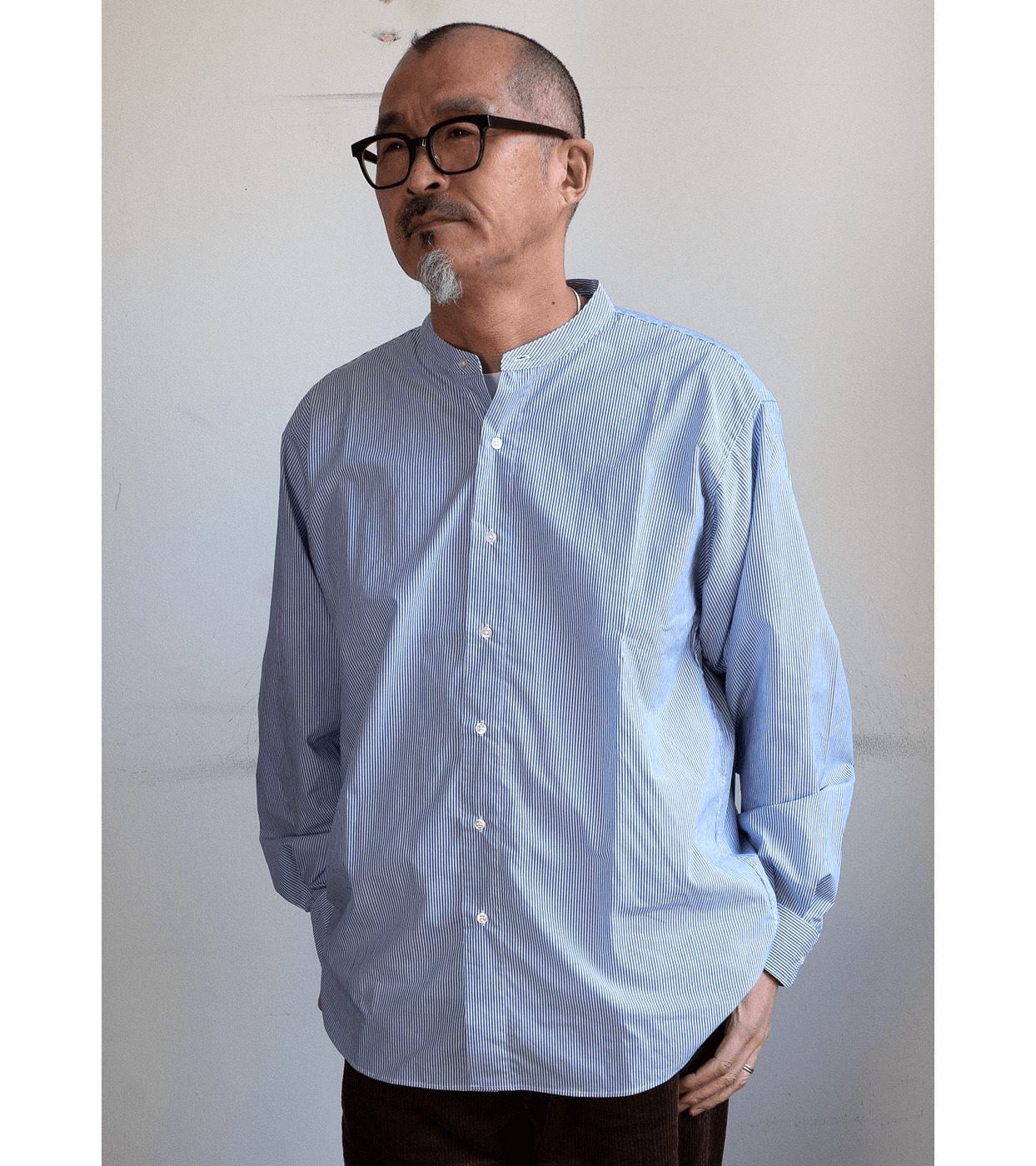 CIOTA Band Collar Shirt