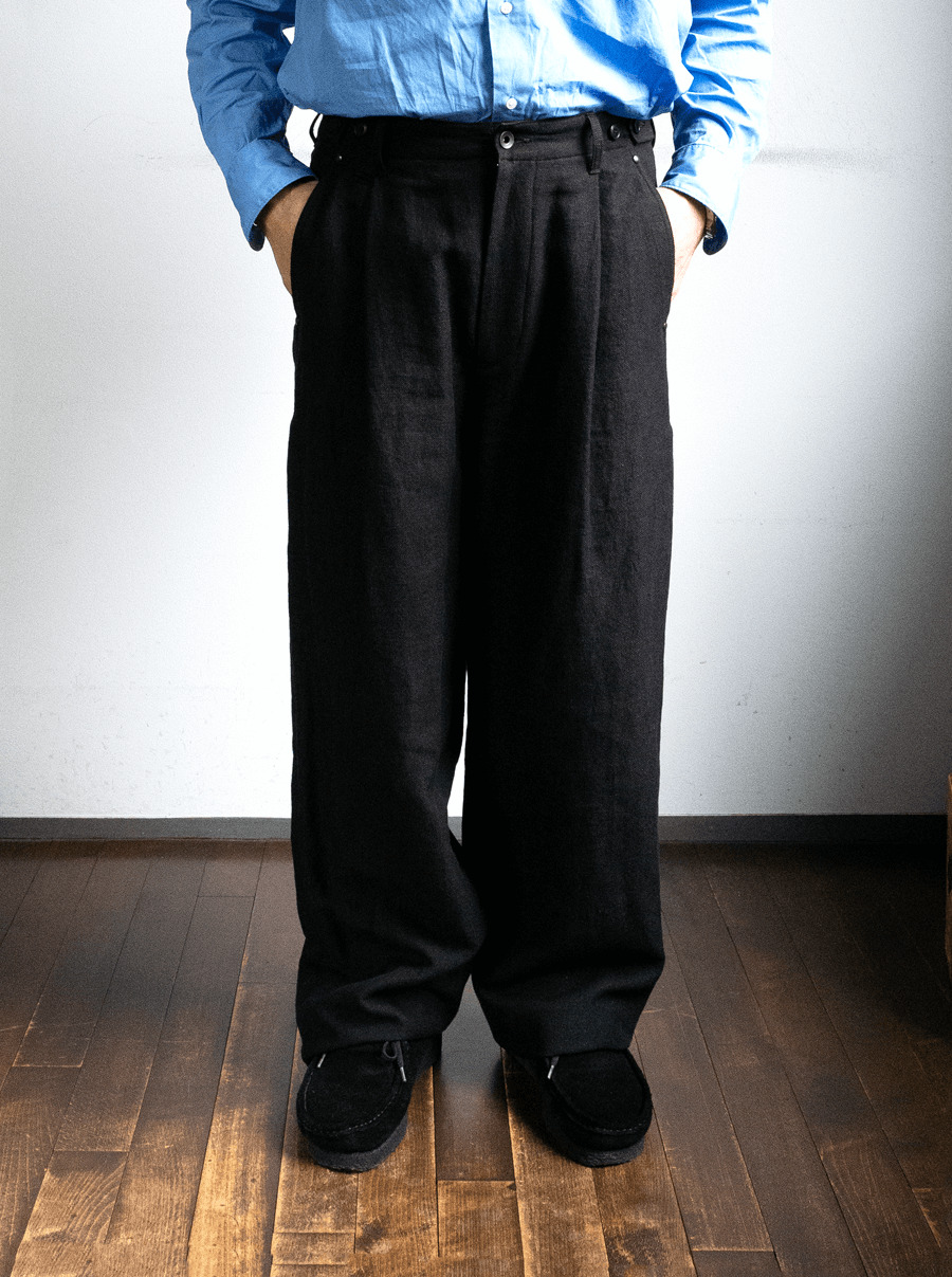 ULTERIOR C/L BROKEN TWILL WIDE PANTS