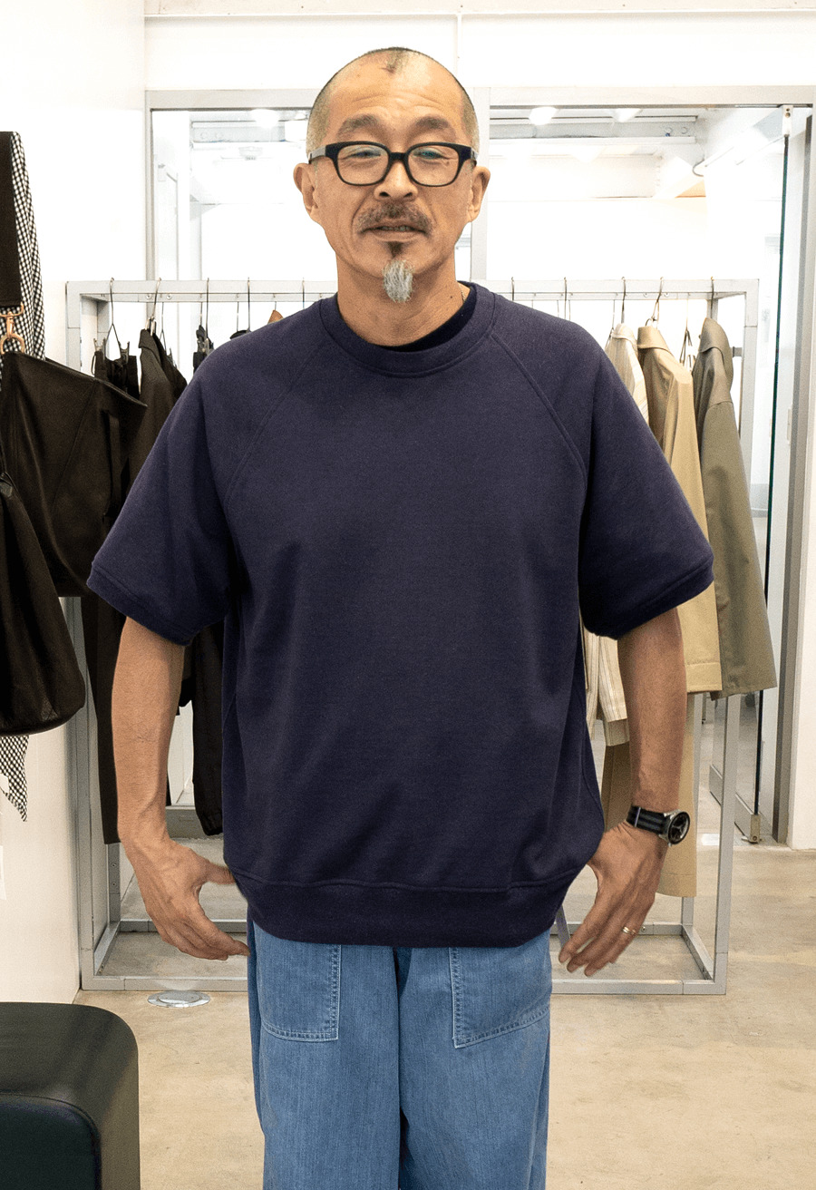 Cale スーピマコットン ヘンプ裏毛 Short Sleeve Sweat