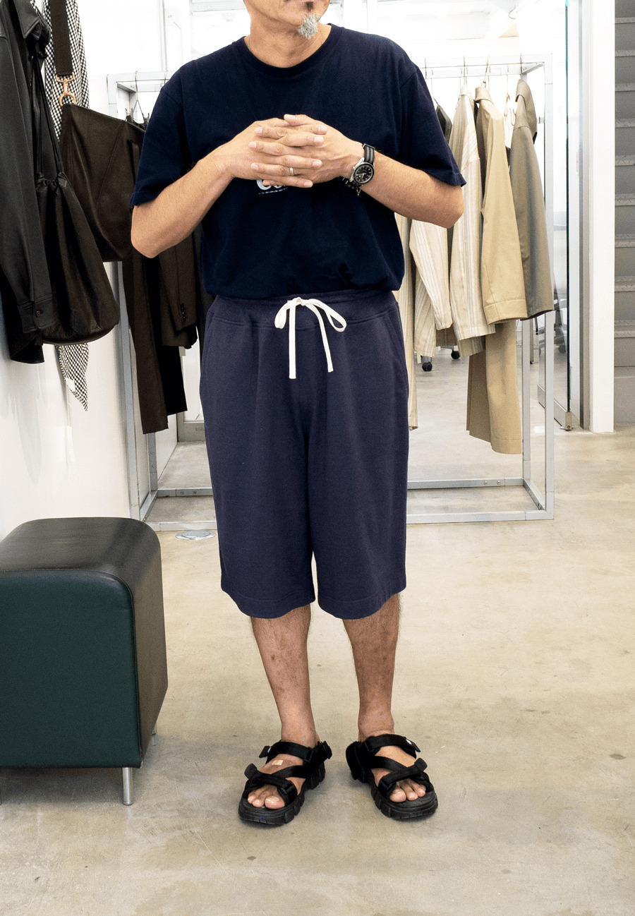 Cale スーピマコットン ヘンプ裏毛 Sweat Shorts