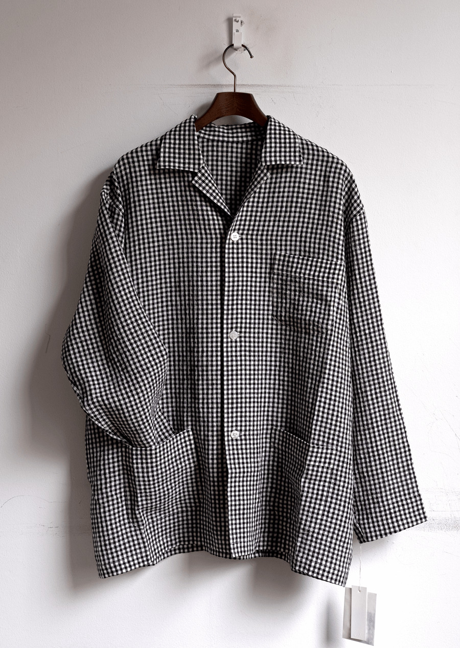 Cale Water Twist Linen Shirt Jacket