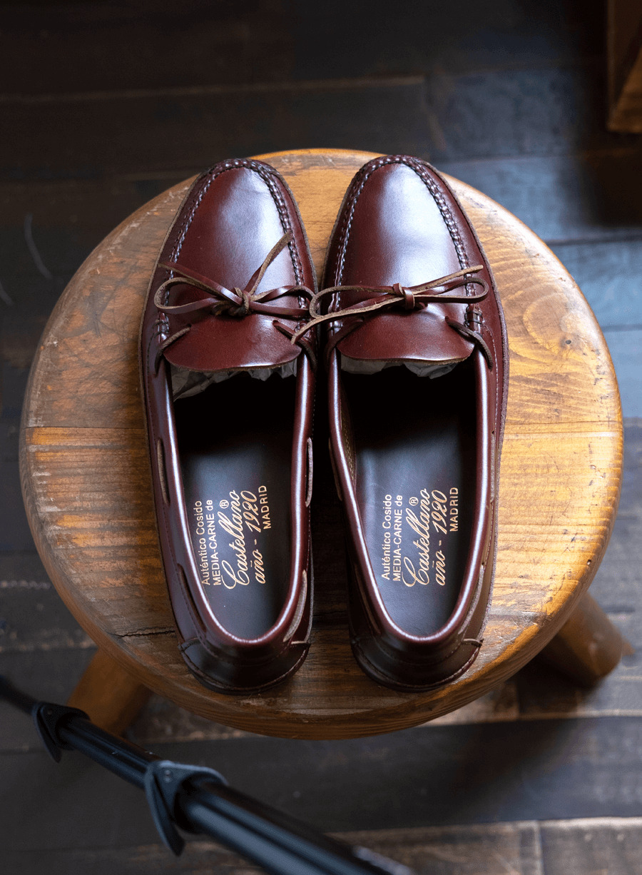 CASTELLANO Ciclon Leather Canoe Moc
