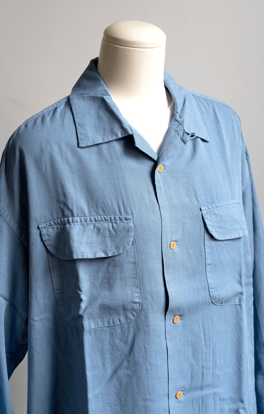 ts(s) Garment Dye Rayon Round Flap Pocket Shirt