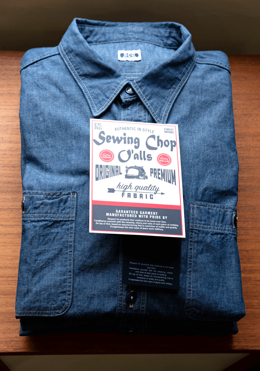Sewing Chop O’alls US NAVY CHAMBRAY SHIRT