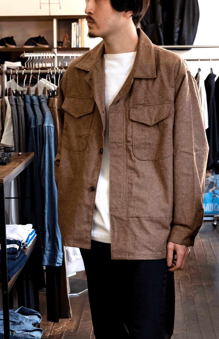 WORKADAY　Brown CP Homespun MC Jacket