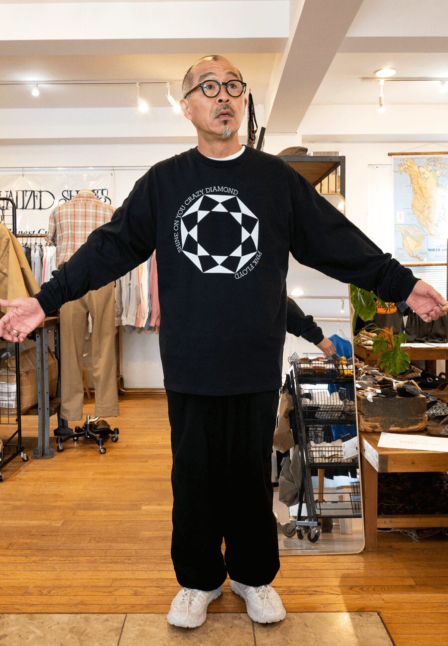 BLUESCENTRIC　SHINE ON YOU CRAZY DIAMOND LONG SLEEVE T