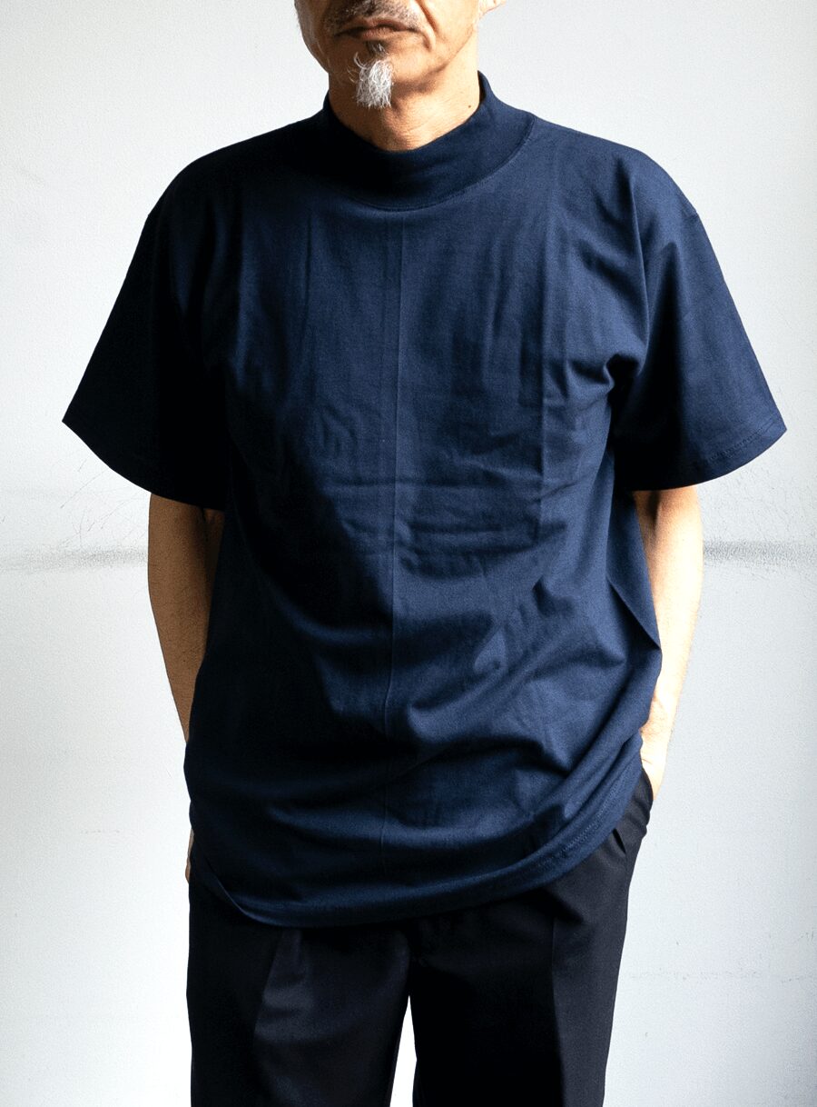 LIFE WEAR　5.5oz Mock Neck Short Sleeve T