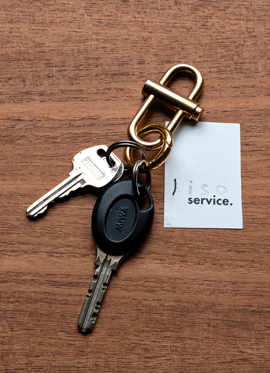 Re-stock!!　liso　MILITARY PARTS KEY RING