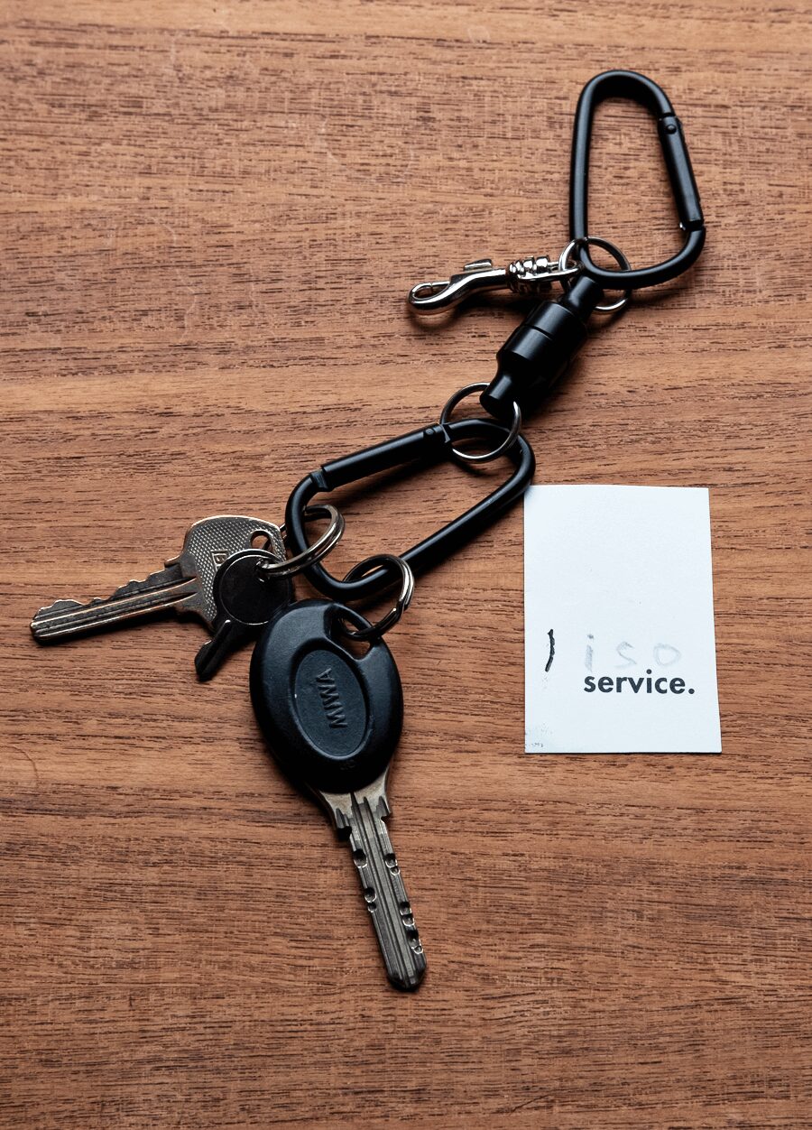 Re-stock!!　liso　MILITARY PARTS KEY RING