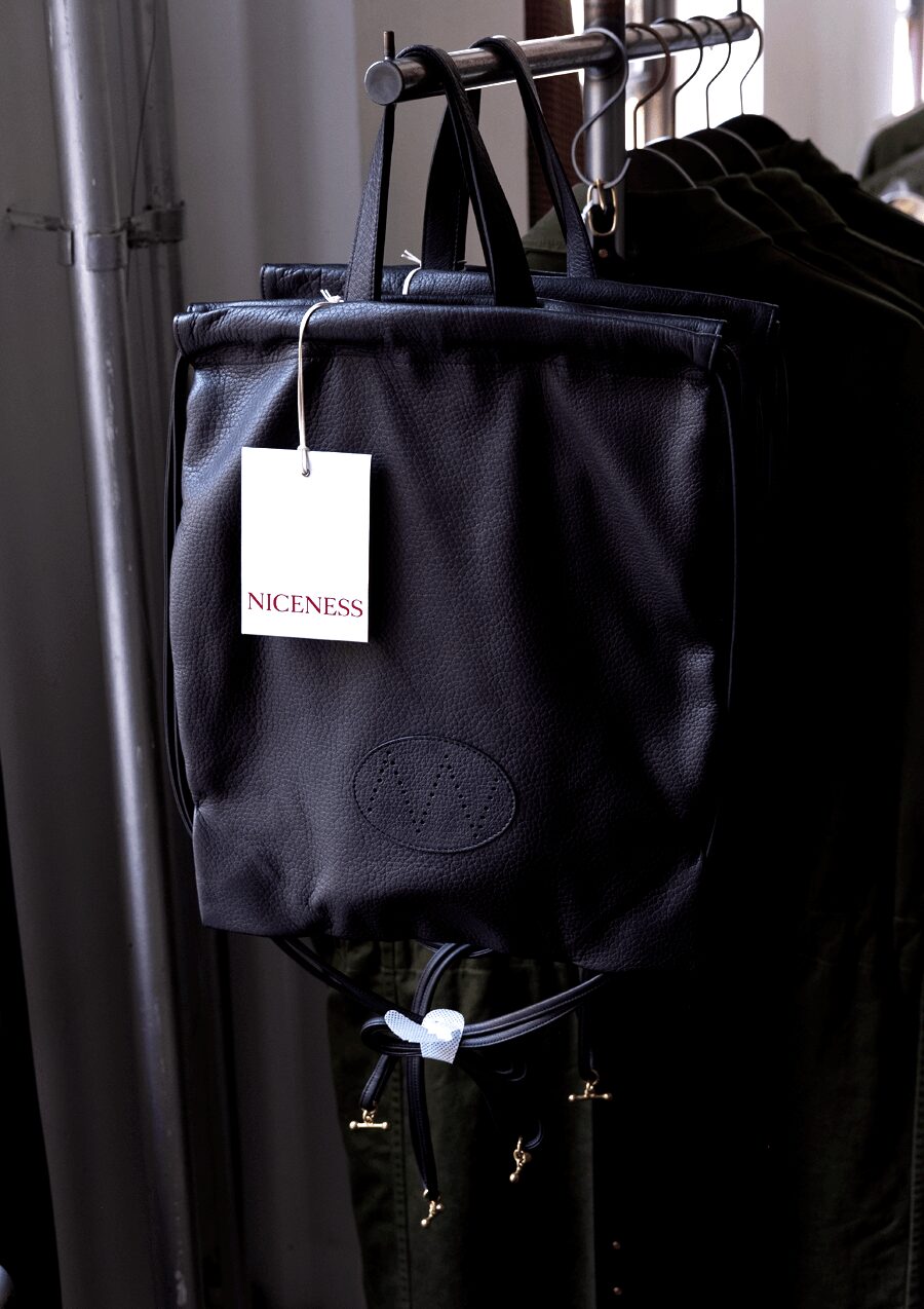 NICENESS　 DEER LEATHER KNAPSACK “FERRETTI”