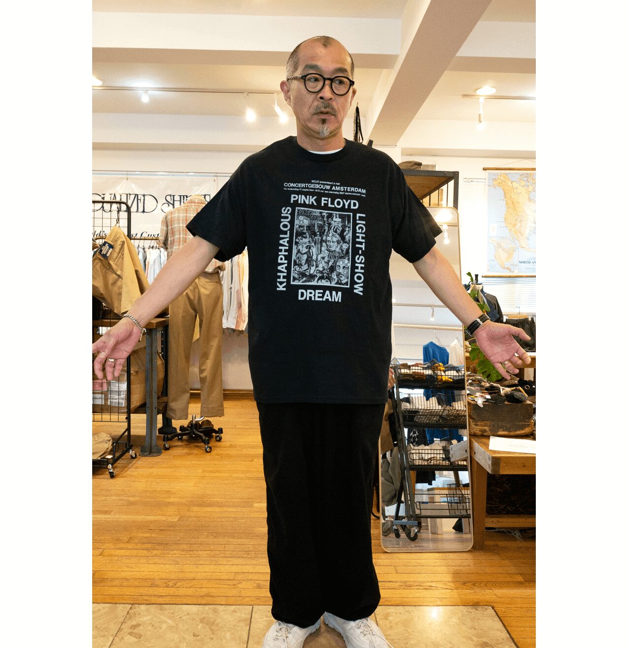 BLUESCENTRIC　PINK FLOYD AMSTERDAM T-shirt