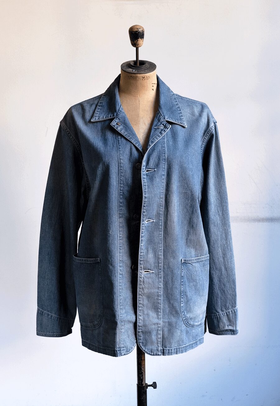 ULTERIOR　FADED LIGHT DENIM COVERALL