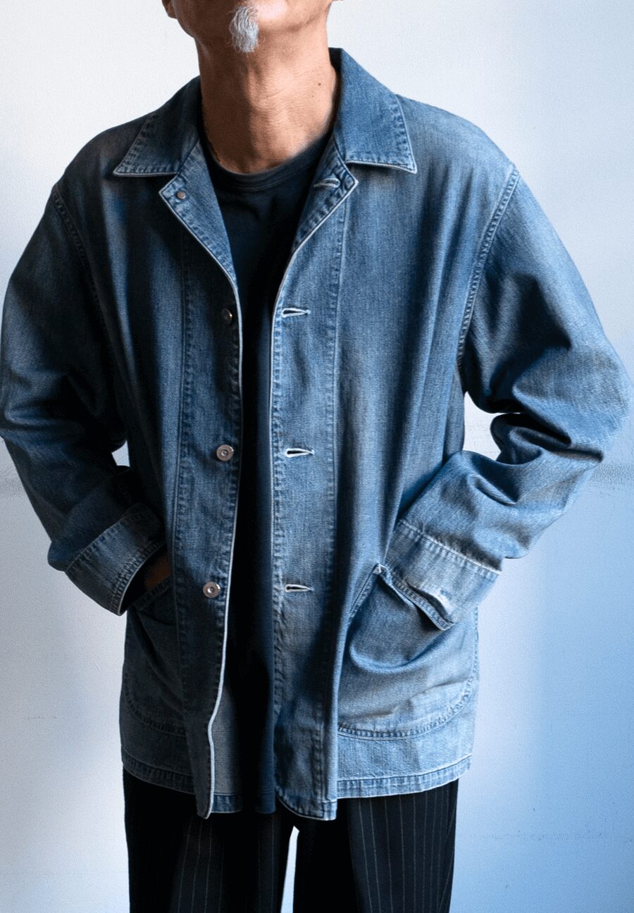 ULTERIOR　FADED LIGHT DENIM COVERALL