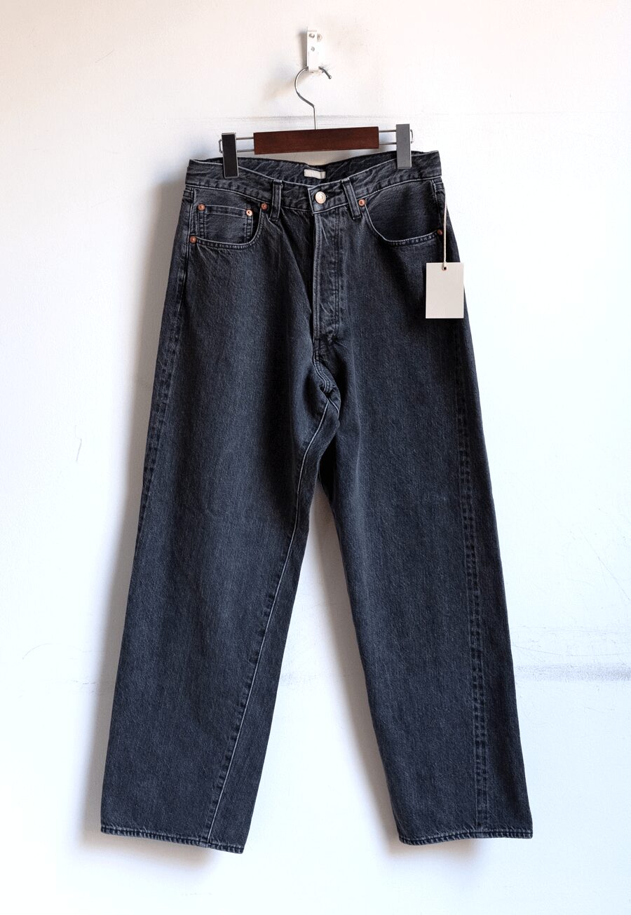 ULTERIOR　WASHED SELVEDGE BLACK DENIM 5P PANTS