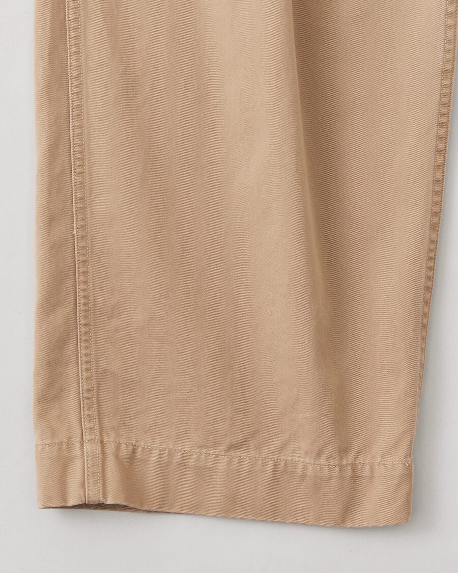 NICENESS　AGED-EFFECT CHINO RESIZED CHINO TROUSERS “ALBARN”