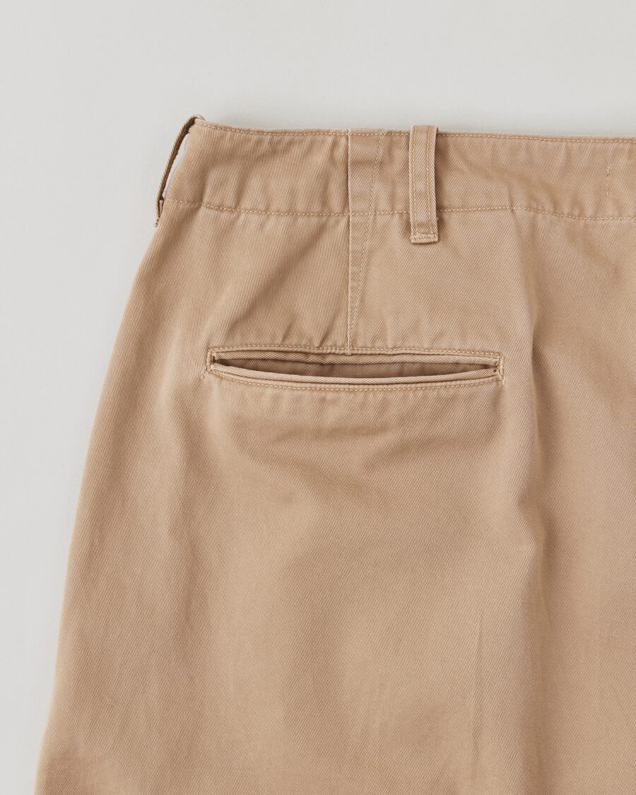 NICENESS　AGED-EFFECT CHINO RESIZED CHINO TROUSERS “ALBARN”