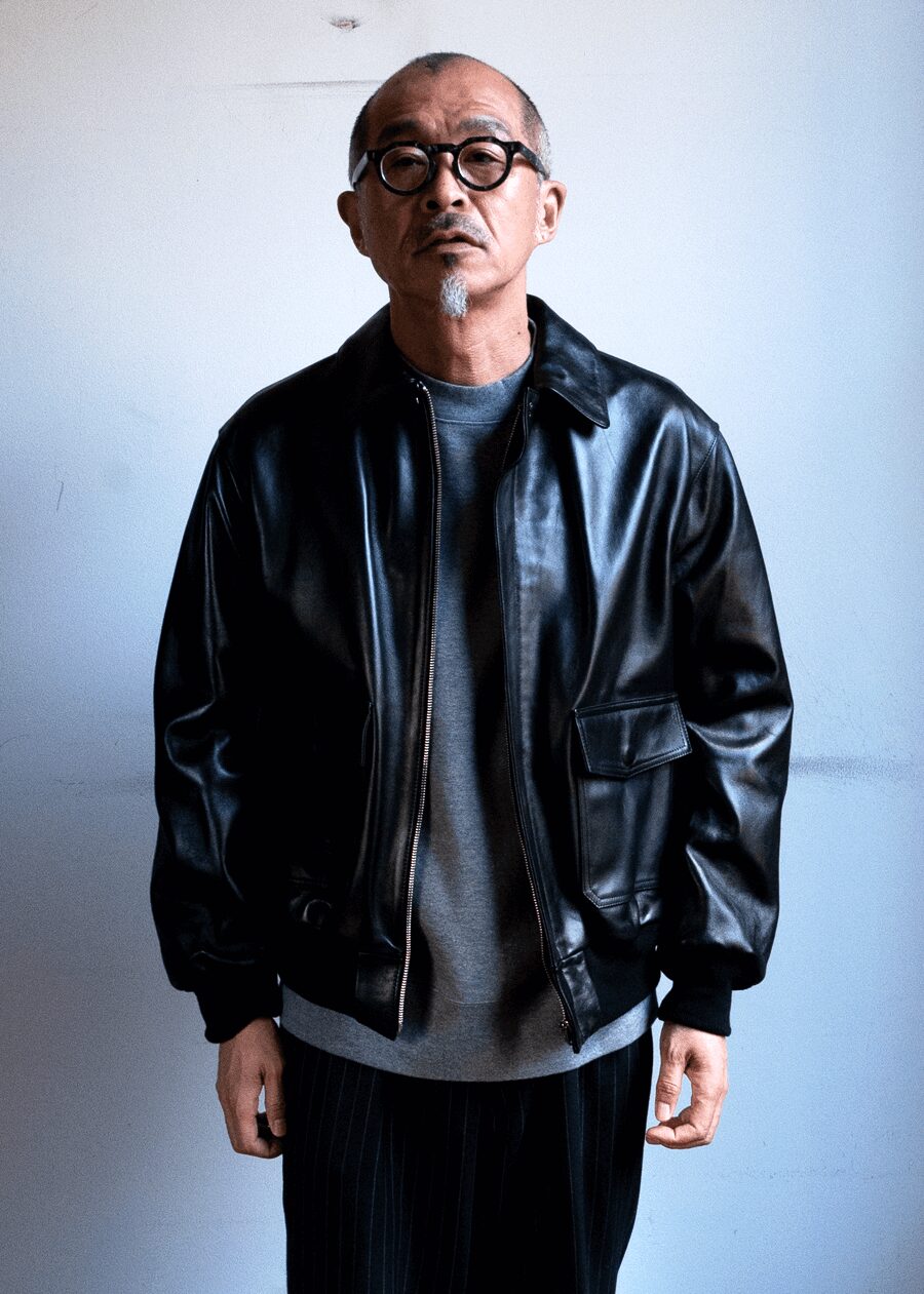LOEFF　LAMBS LEATHER FLIGHT JACKET
