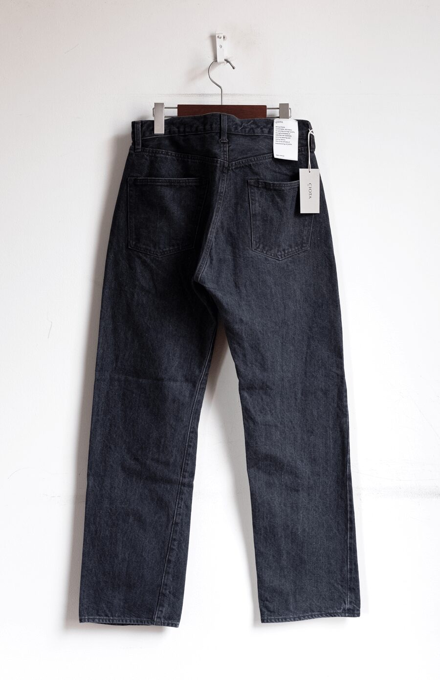 CIOTA　Straight 5 Pocket Pants Meduim Black