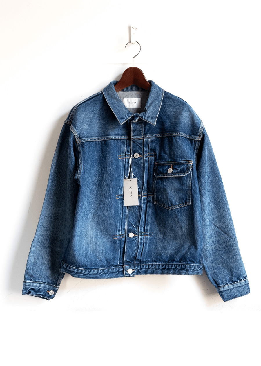 CIOTA　Single Pocket Denim Jacket (Real Indigo)