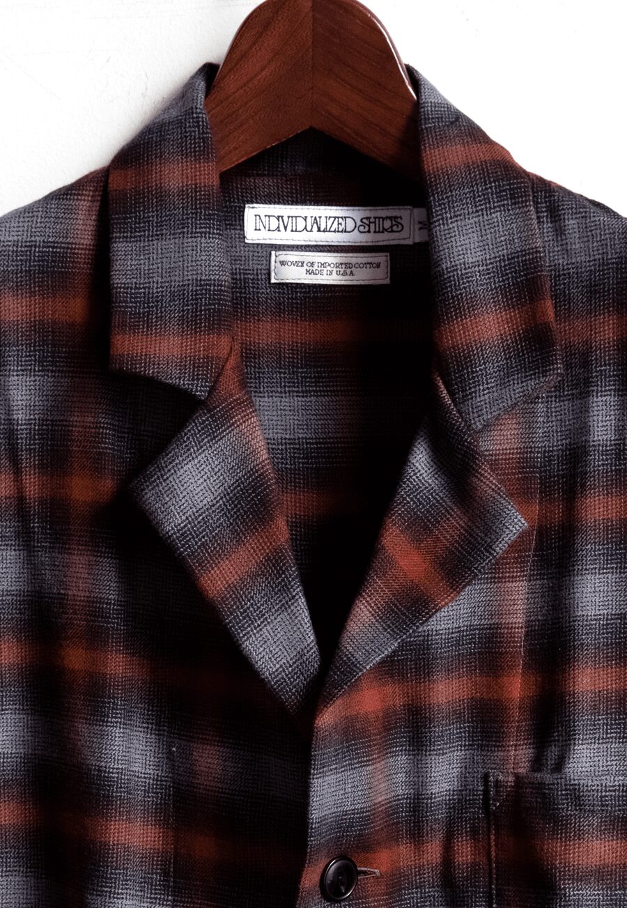INDIVIDUALIZED SHIRTS　COTTON FLANNEL LOUNGER JACKET