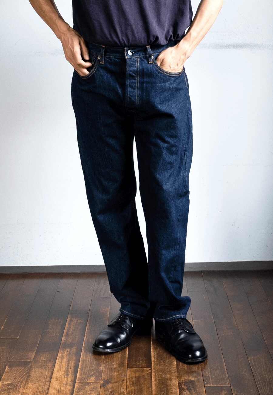 CIOTA　Straight 5 Pocket Pants Navy（One Wash）