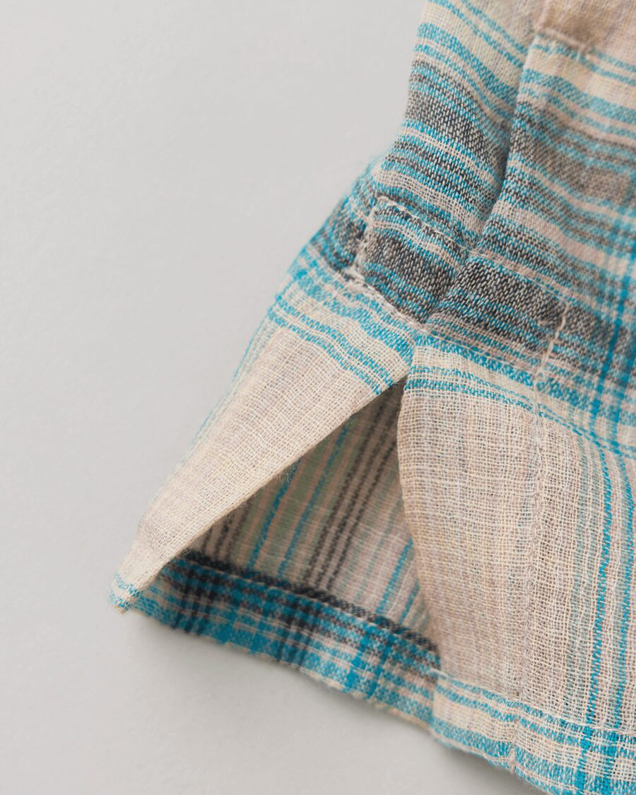 NICENESS　MULTI-COLOR OMBRE OPEN COLLAR JACKET SHIRT “THOM”