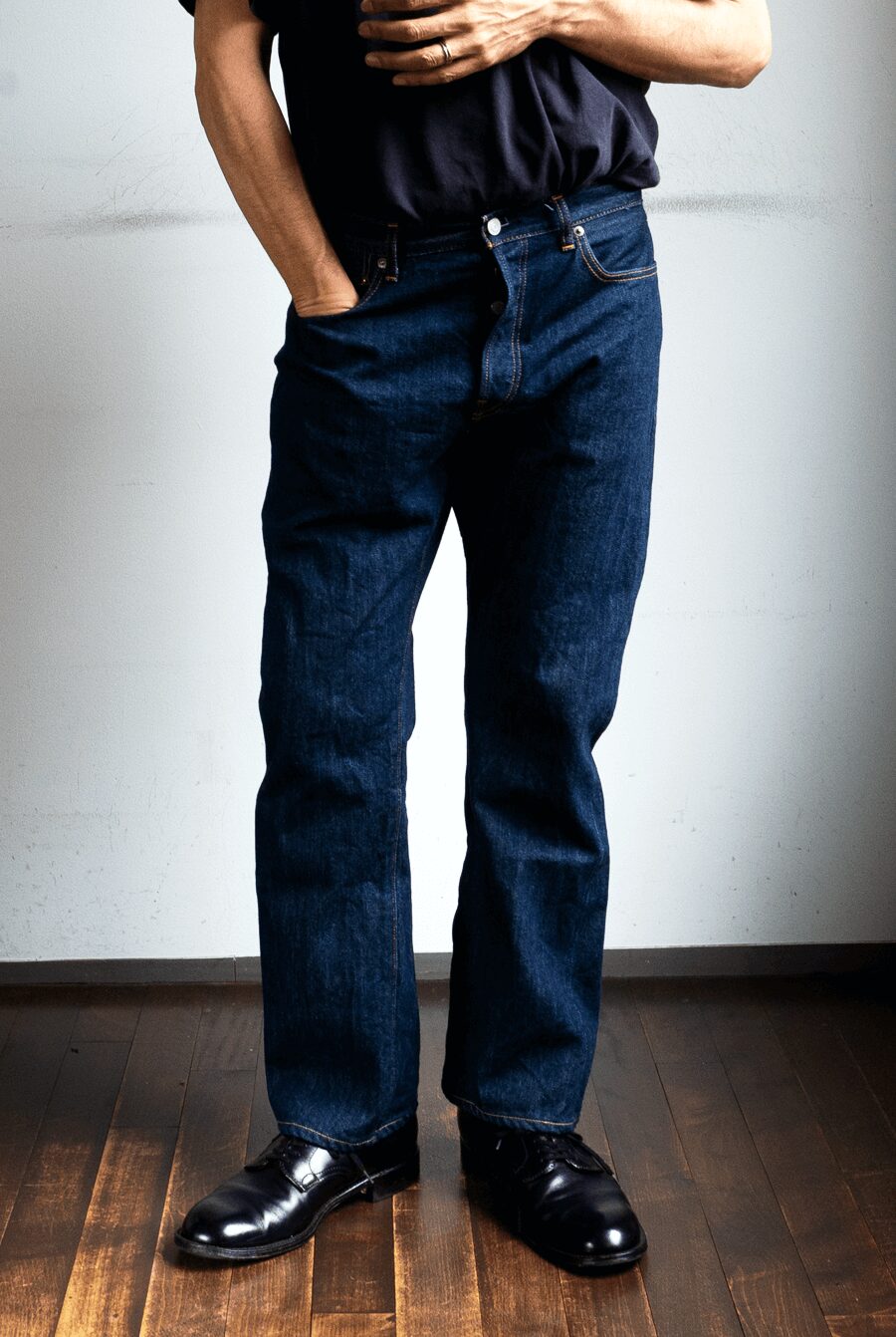 CIOTA　Straight 5 Pocket Pants Navy（One Wash）