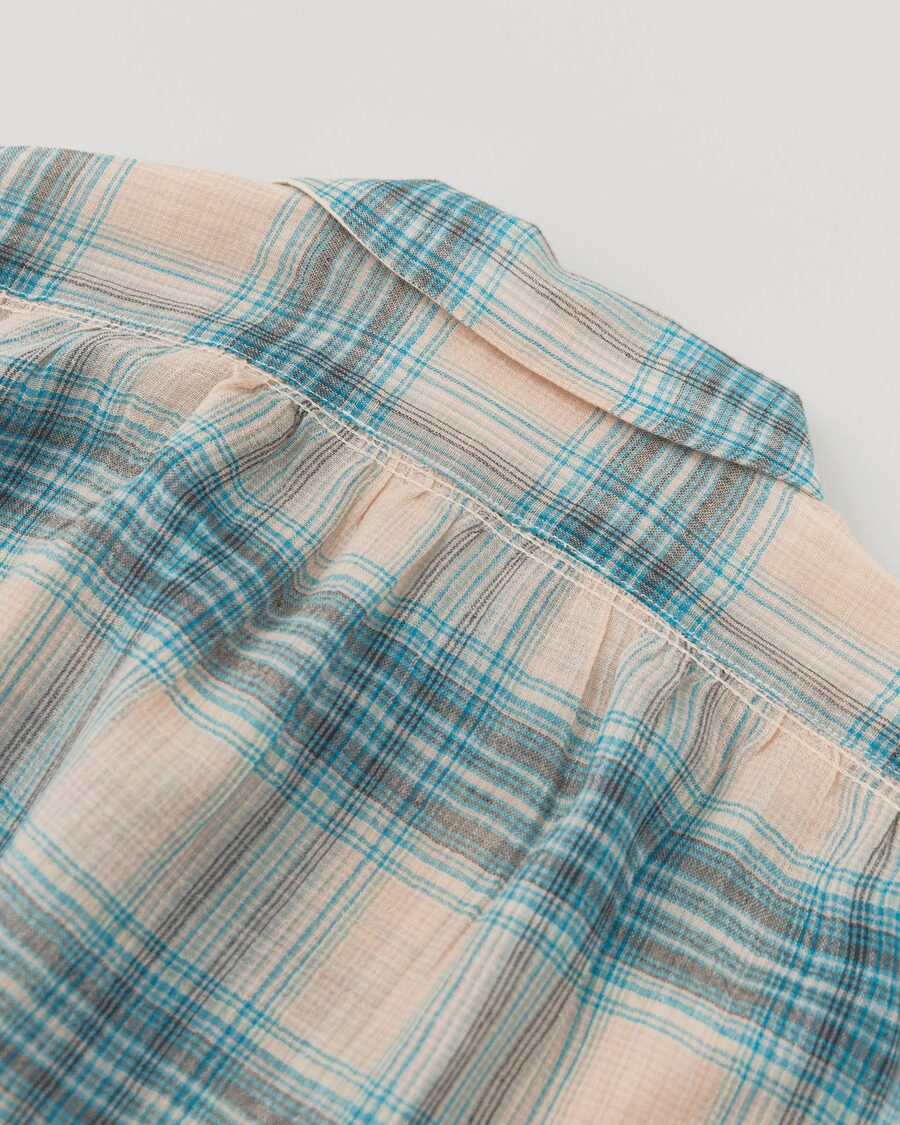 NICENESS　MULTI-COLOR OMBRE OPEN COLLAR JACKET SHIRT “THOM”